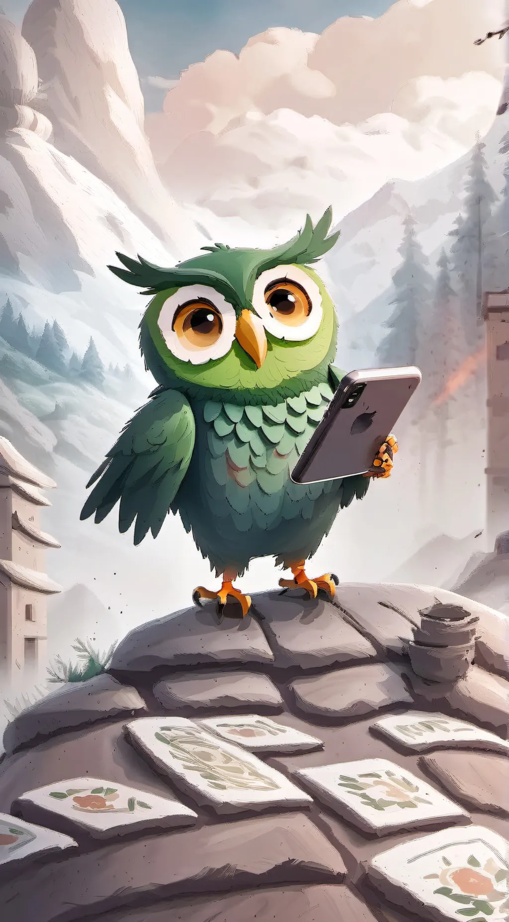 ai character: Duolingo background