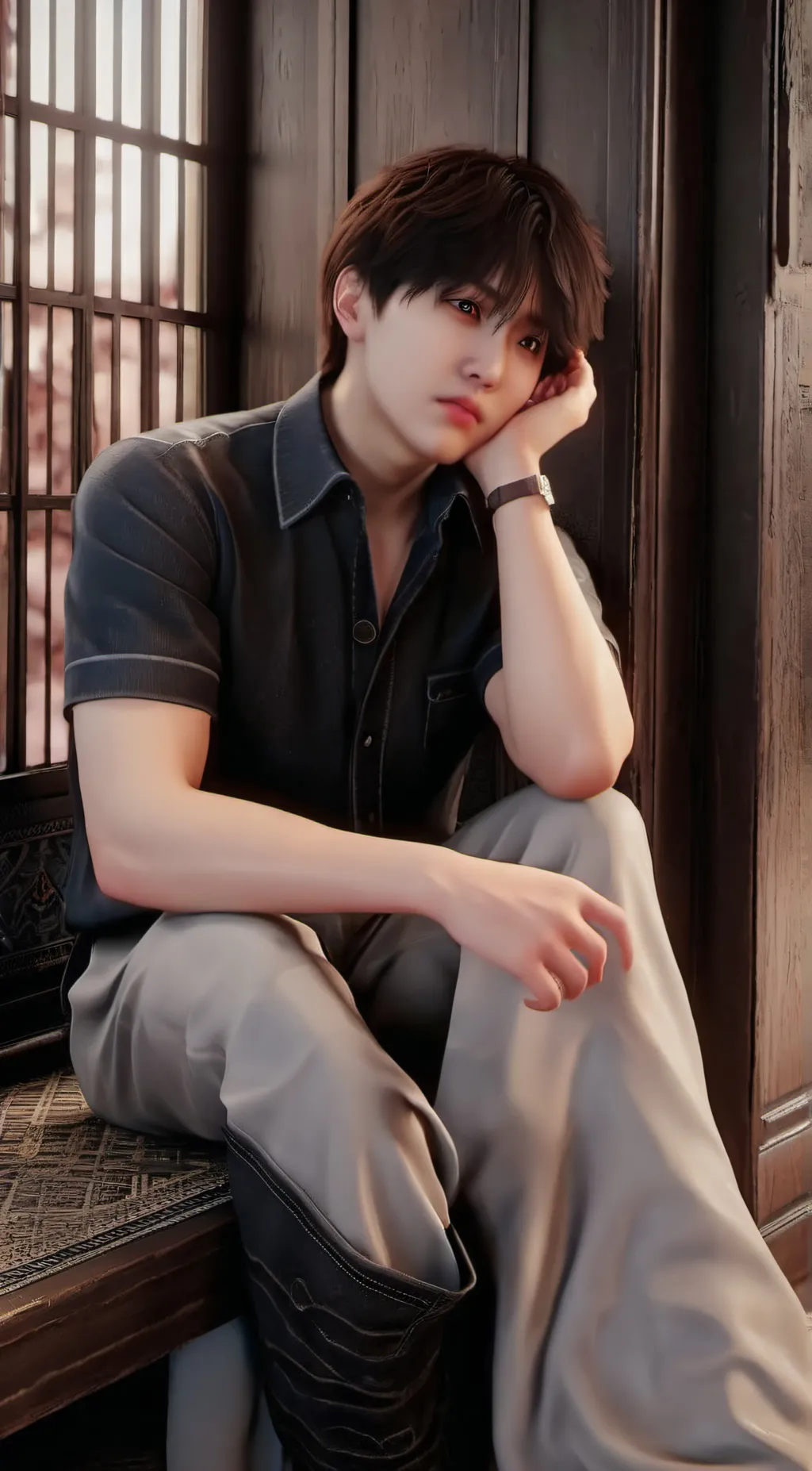 ai character: 🐿️han jisung🐿️ background