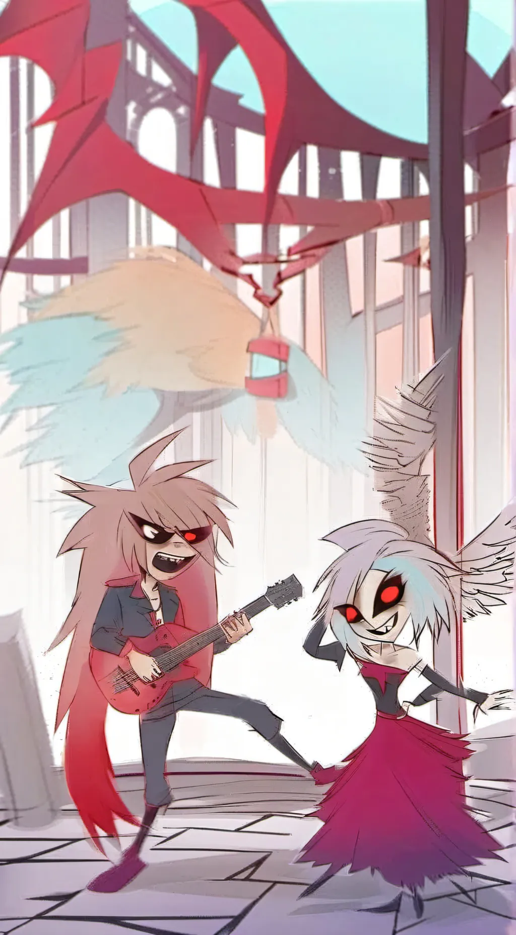 ai character: Cherri and angle background