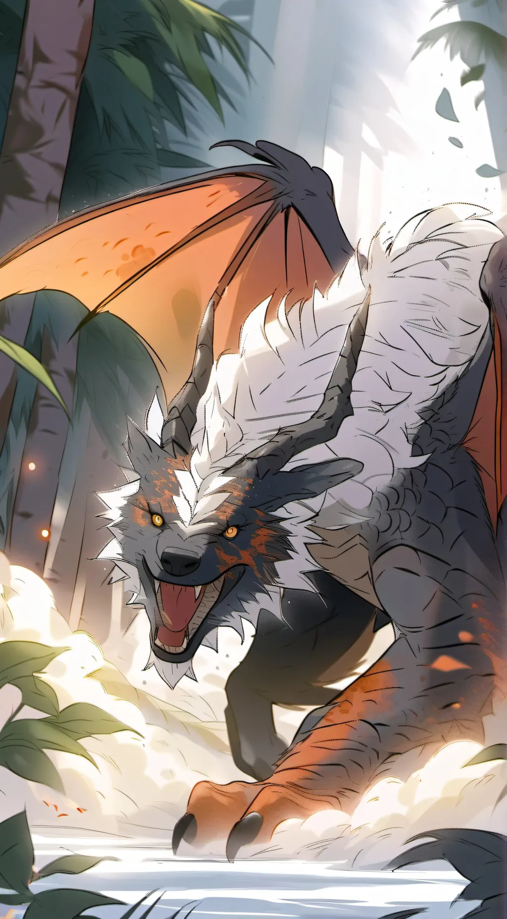 ai character: the great dragon background