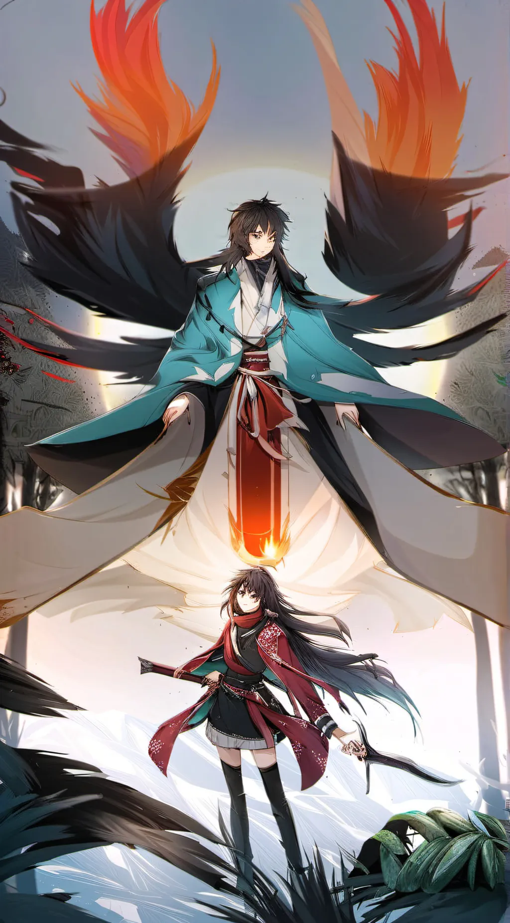 ai character: Giyuu and muichiro background
