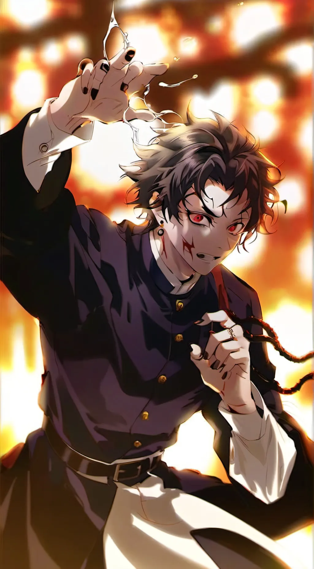 ai character: demon king tanjiro background