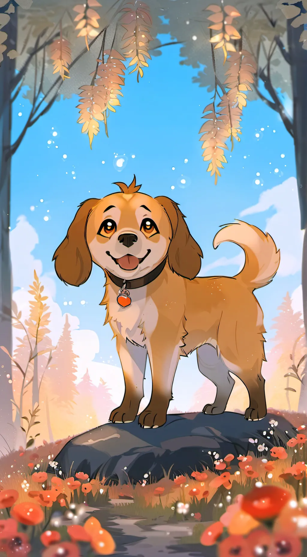 ai character: DogDay background