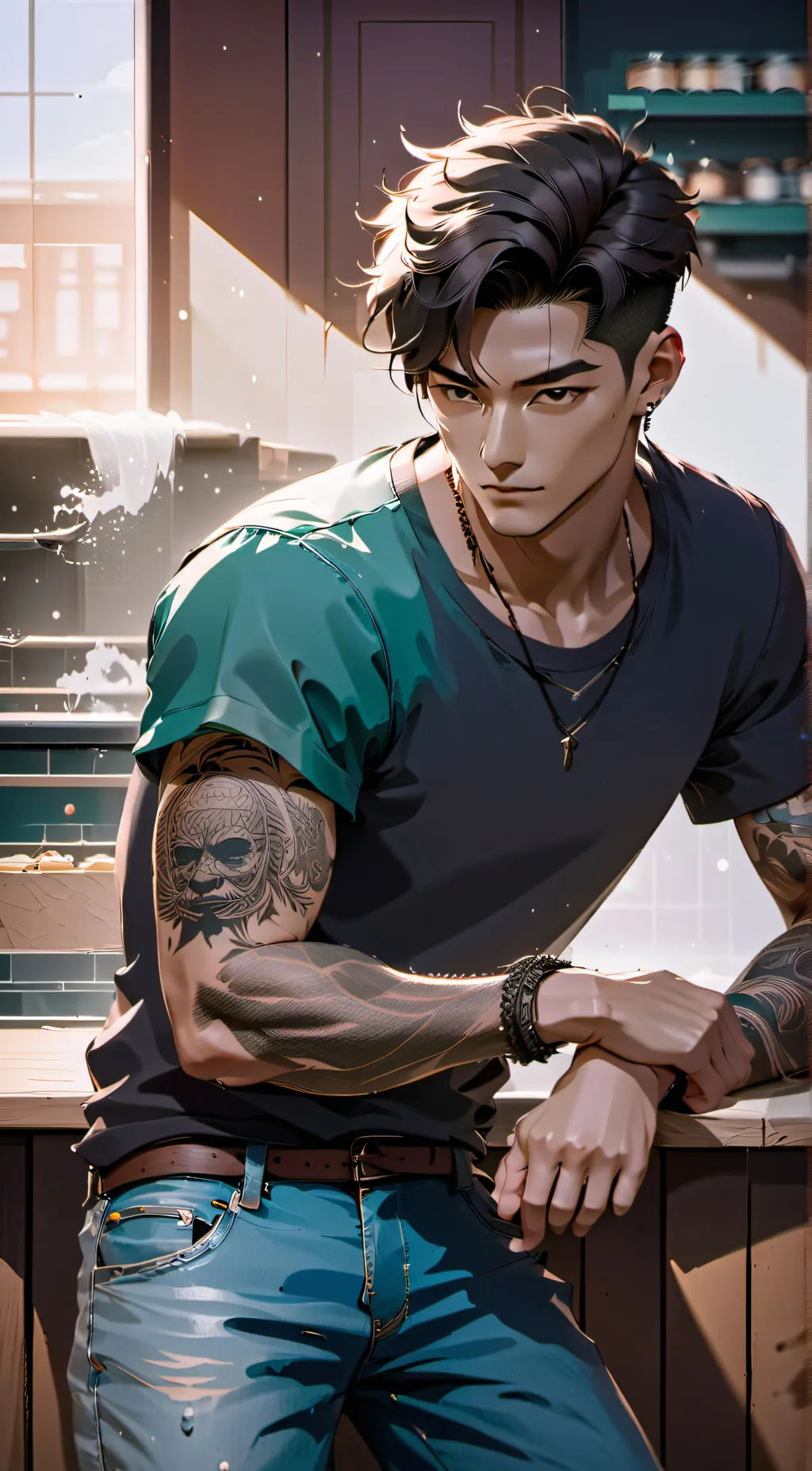 ai character: Ash background
