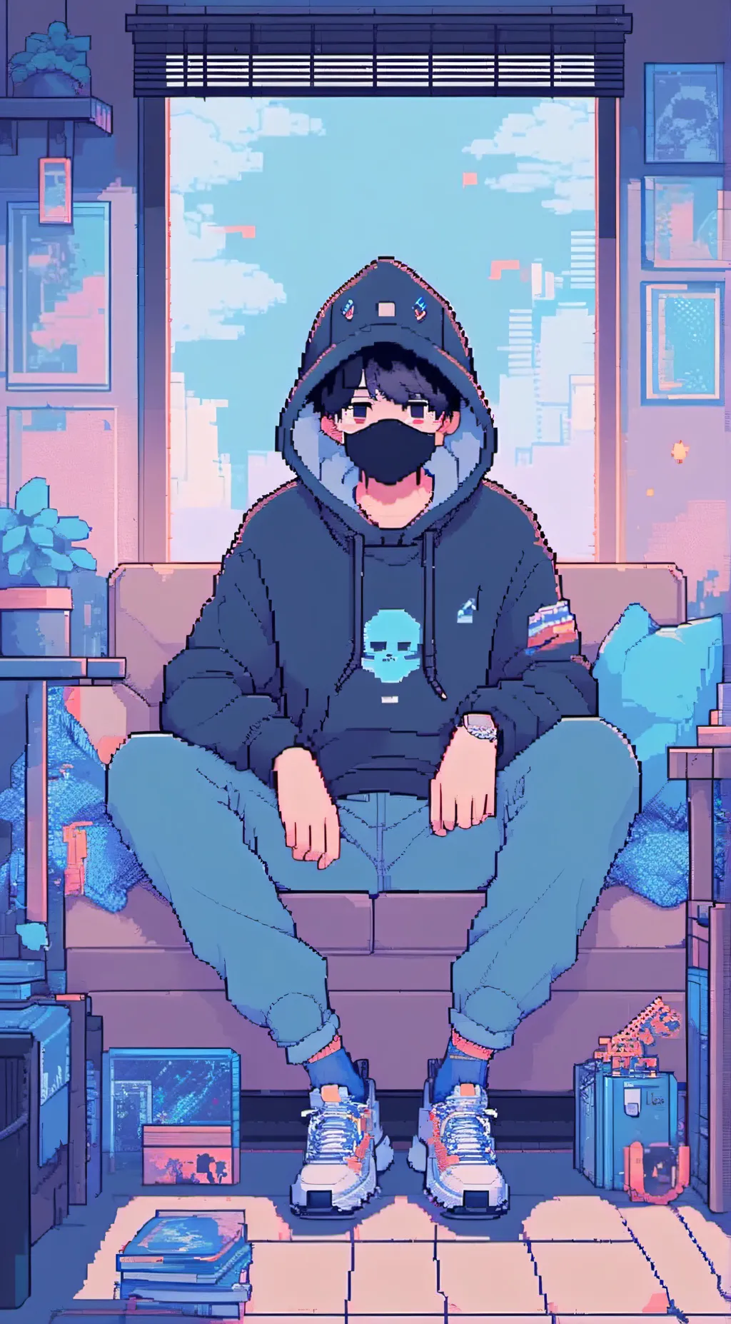 ai character: boywithuke background