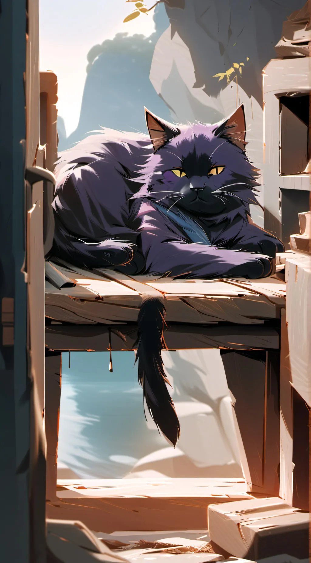 ai character: Cat Nap background