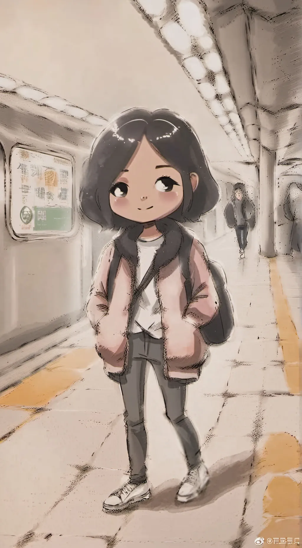 ai character: Bell background