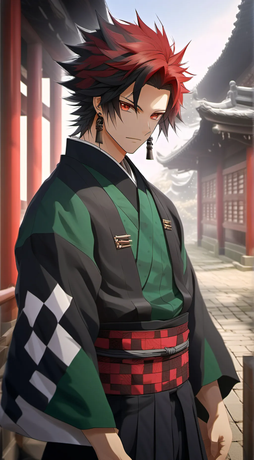 ai character: tanjiro kamado background