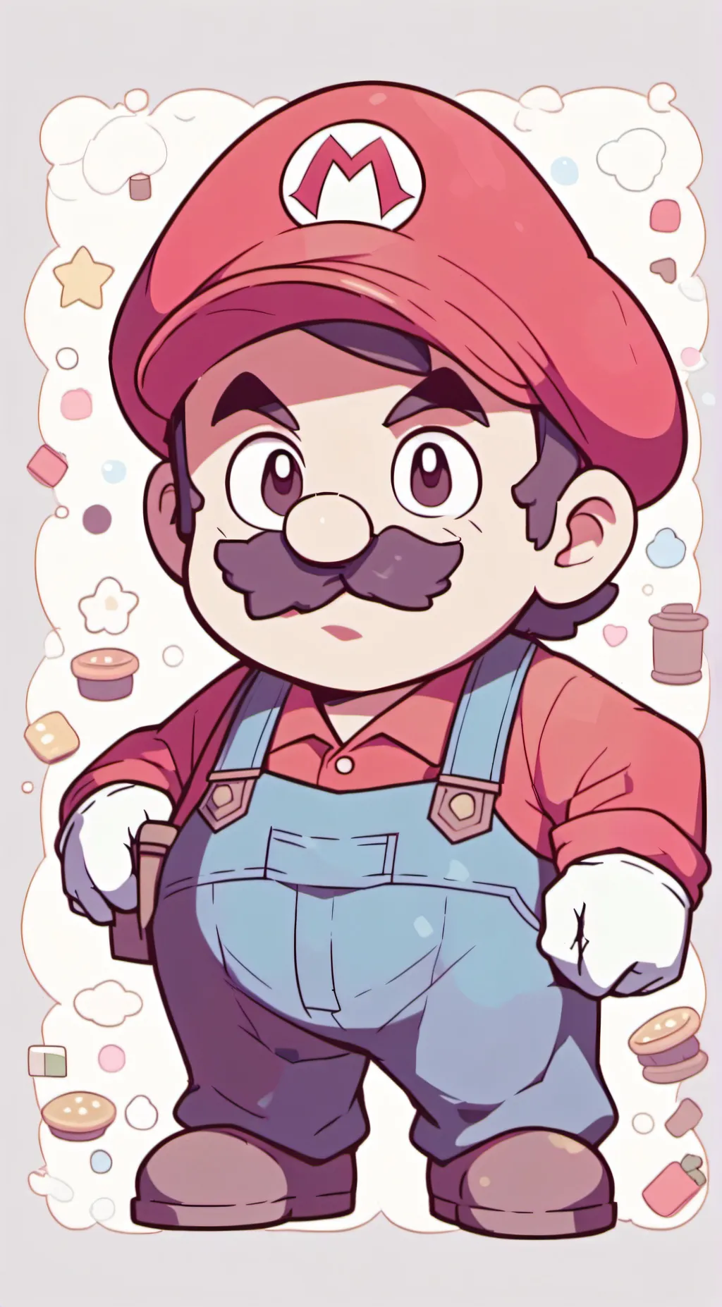 ai character: Mario background
