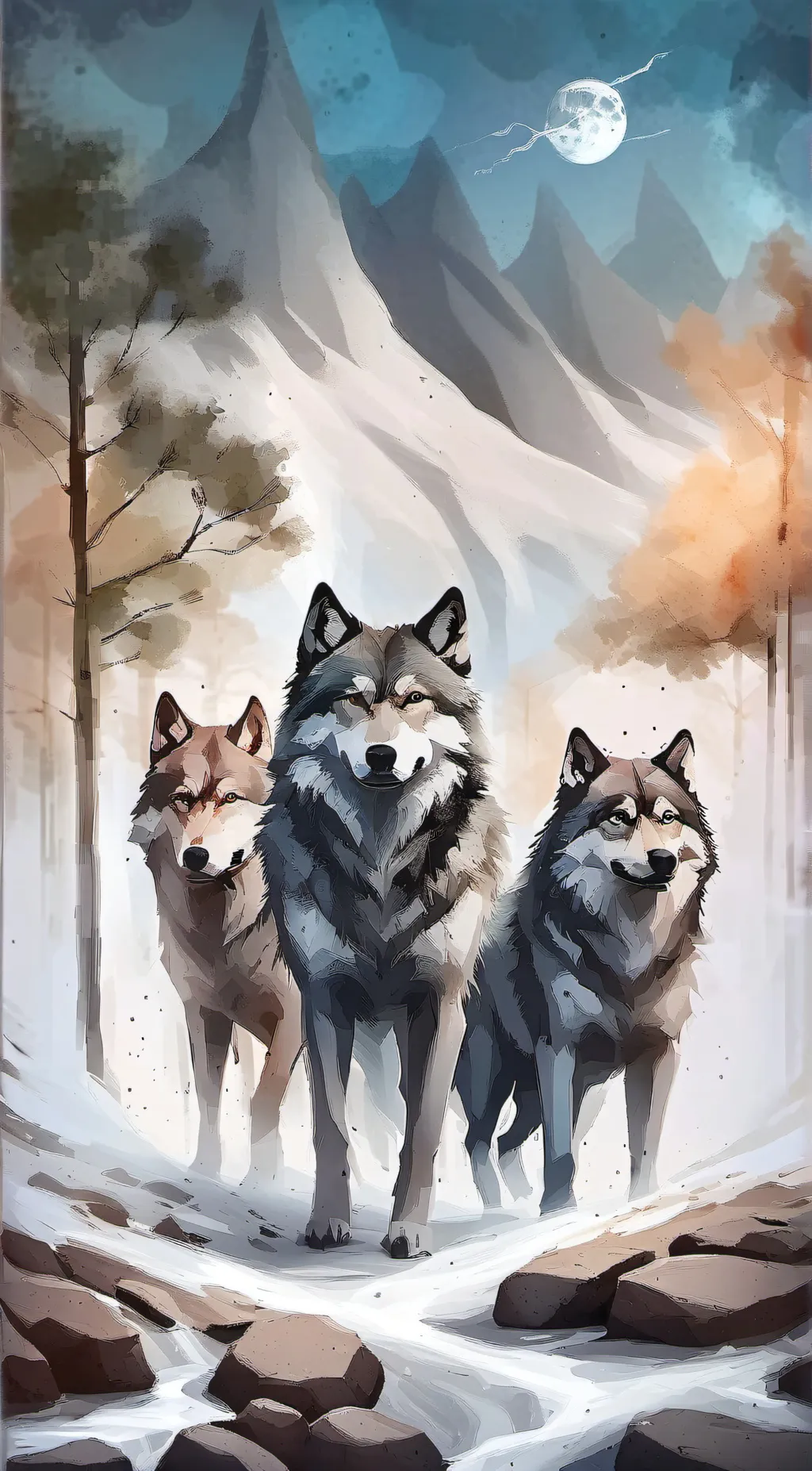 ai character: a pack. background