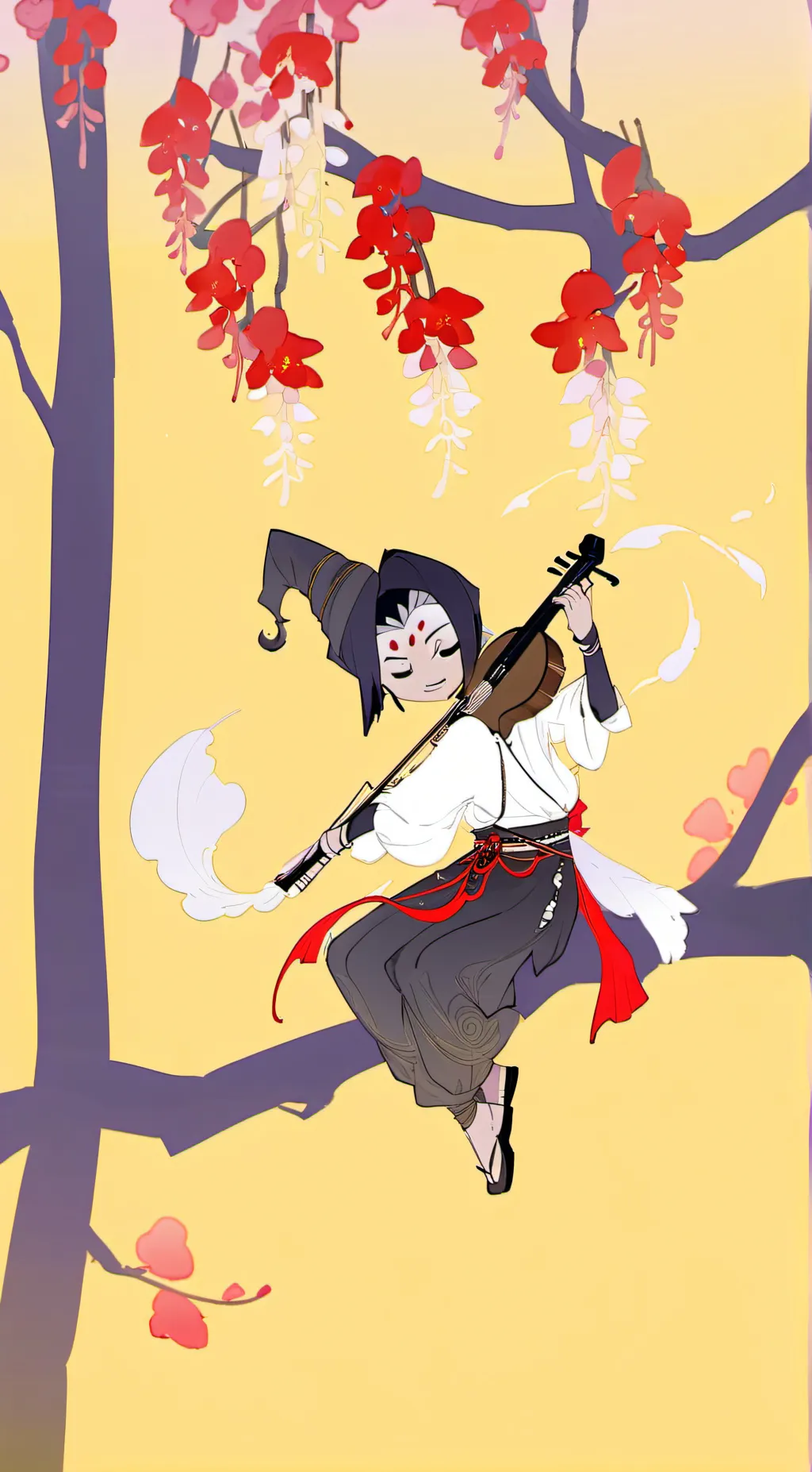 ai character: lute background