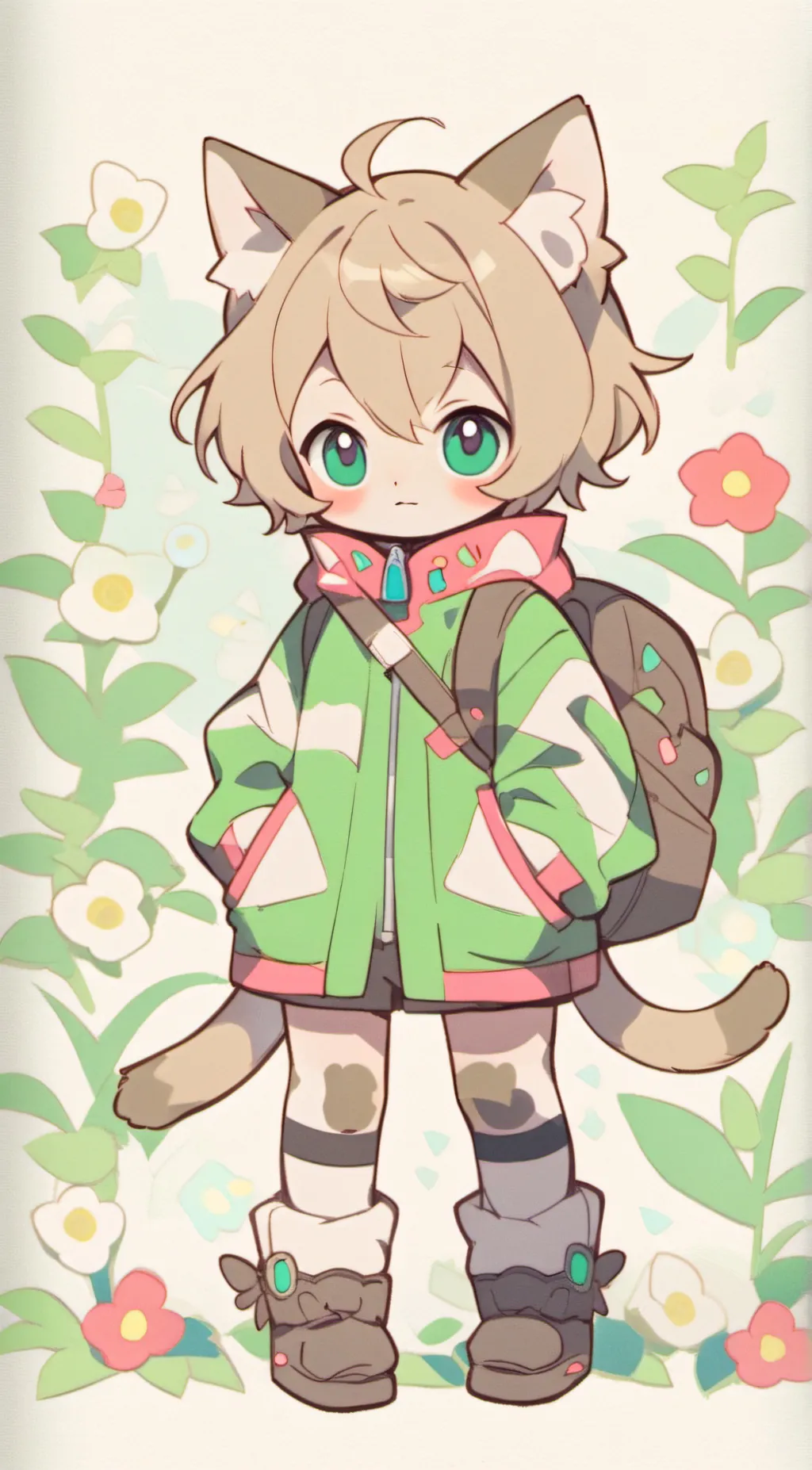 ai character: POOKIE!  background