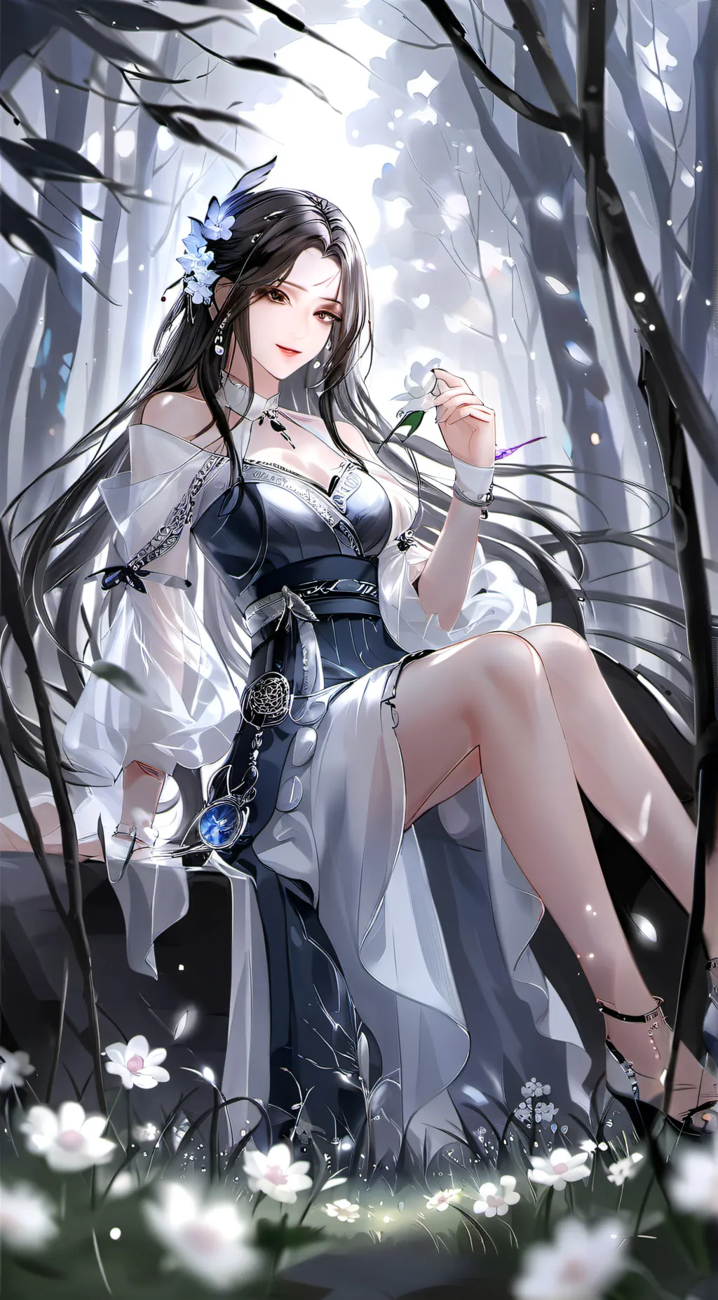 ai character: Sapphire background