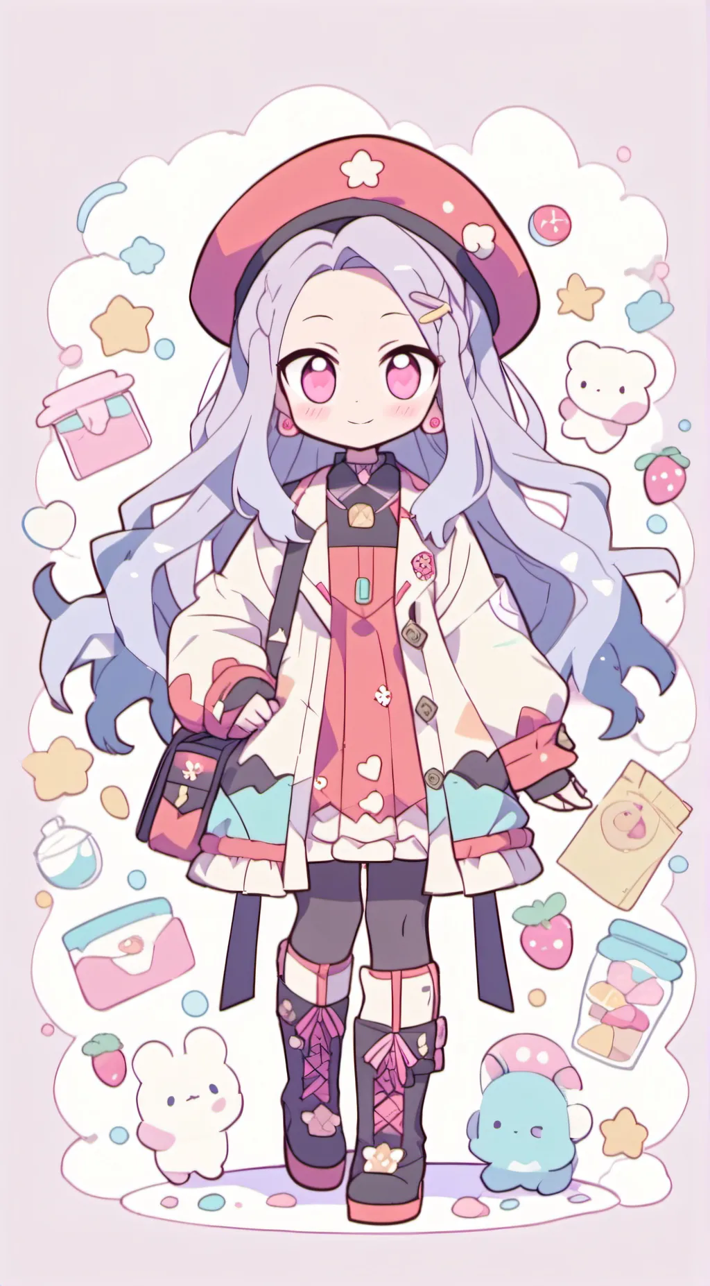 ai character: 🤍eri🌸 background