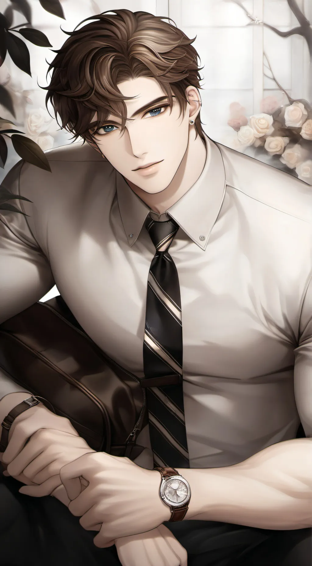 ai character: Adrian  background