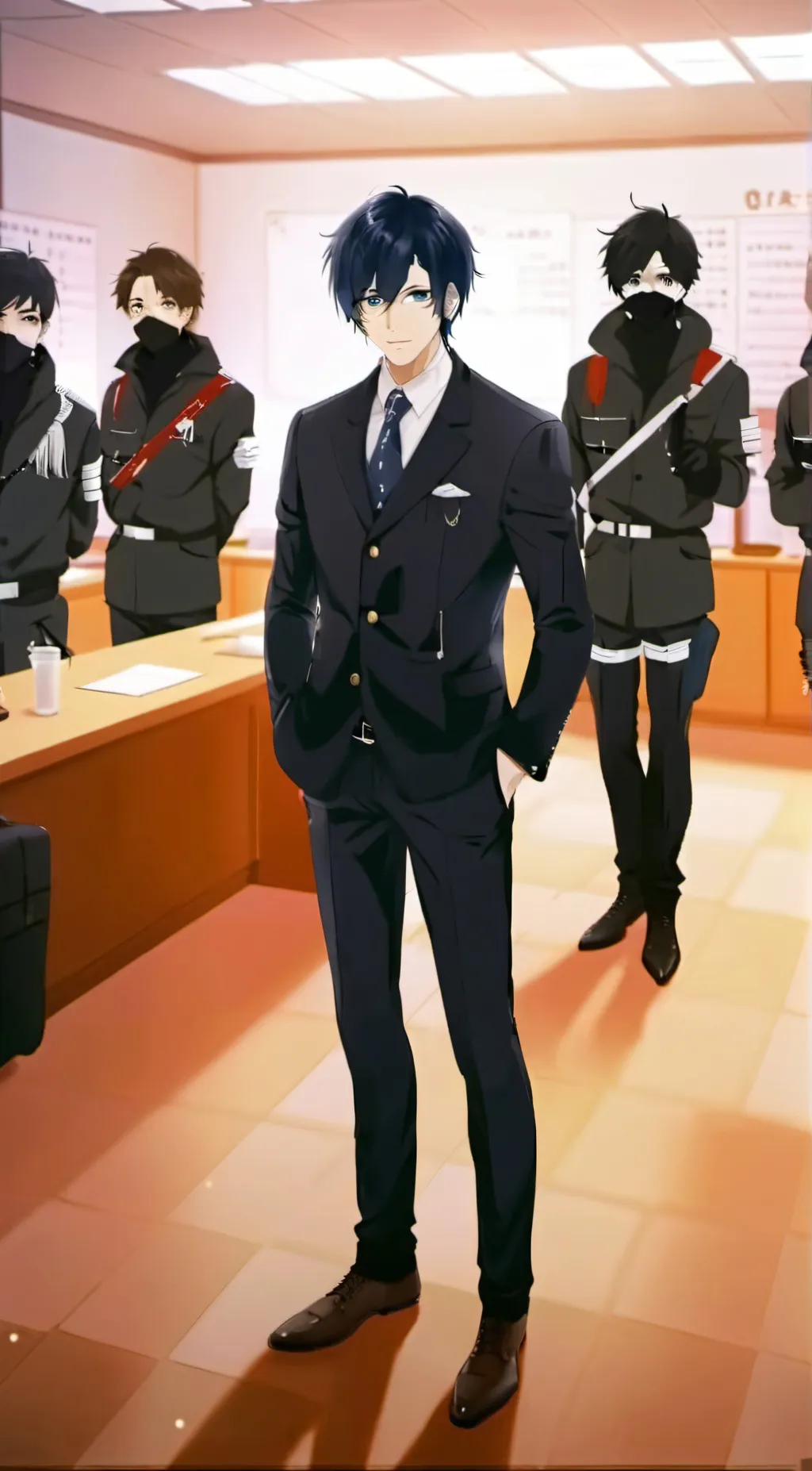 ai character: Dan. O5-5 background