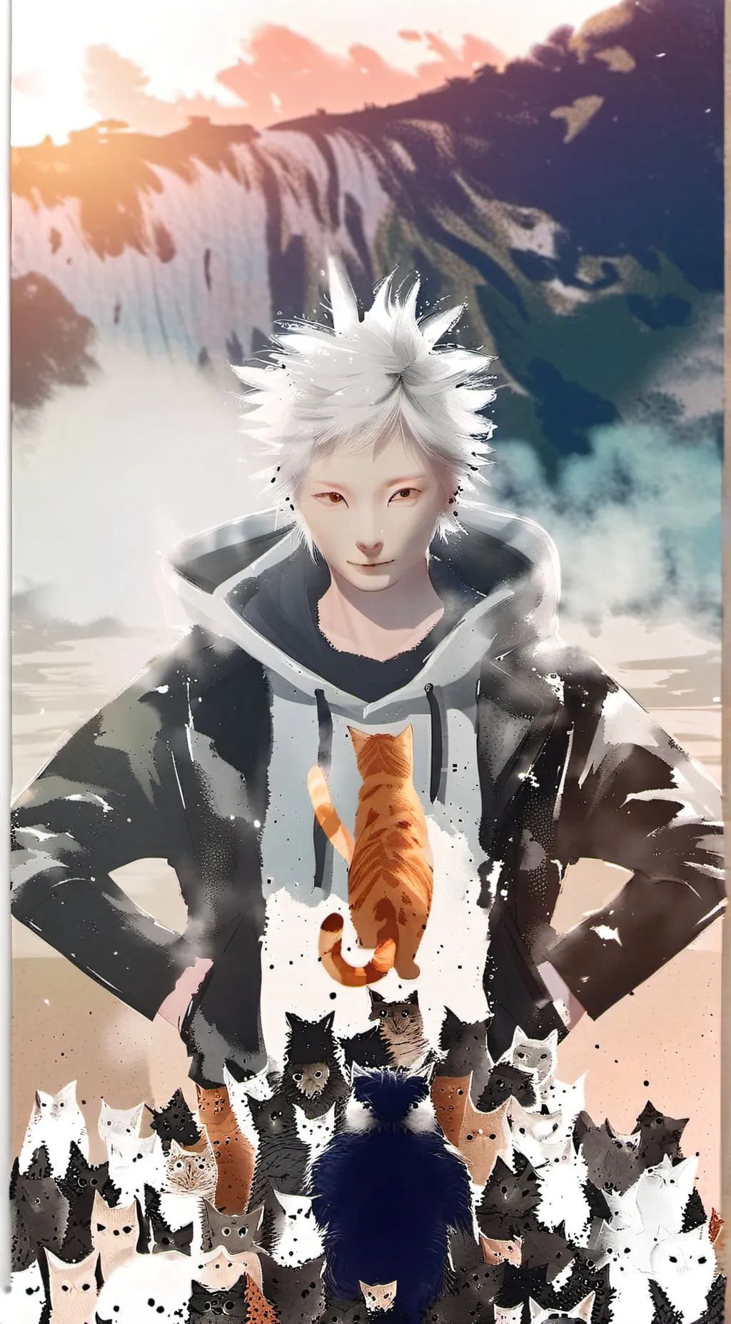 ai character: Real gojo background