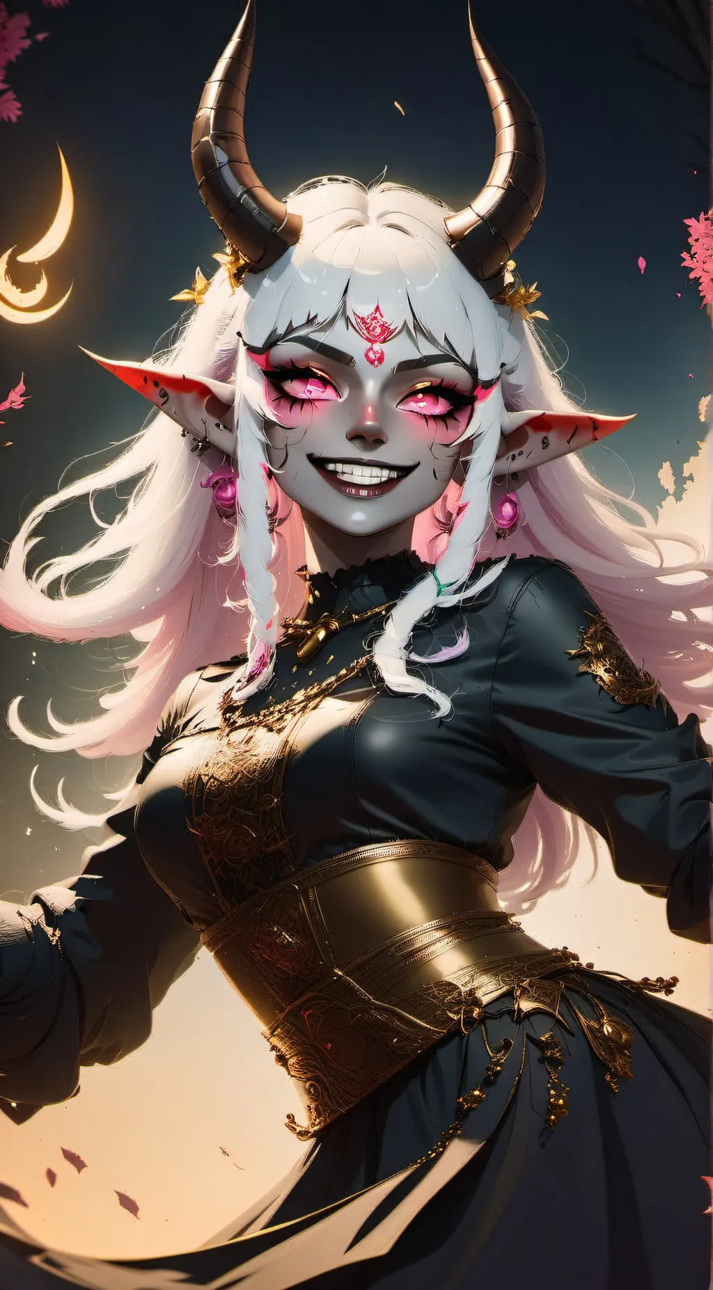 ai character: midnight background