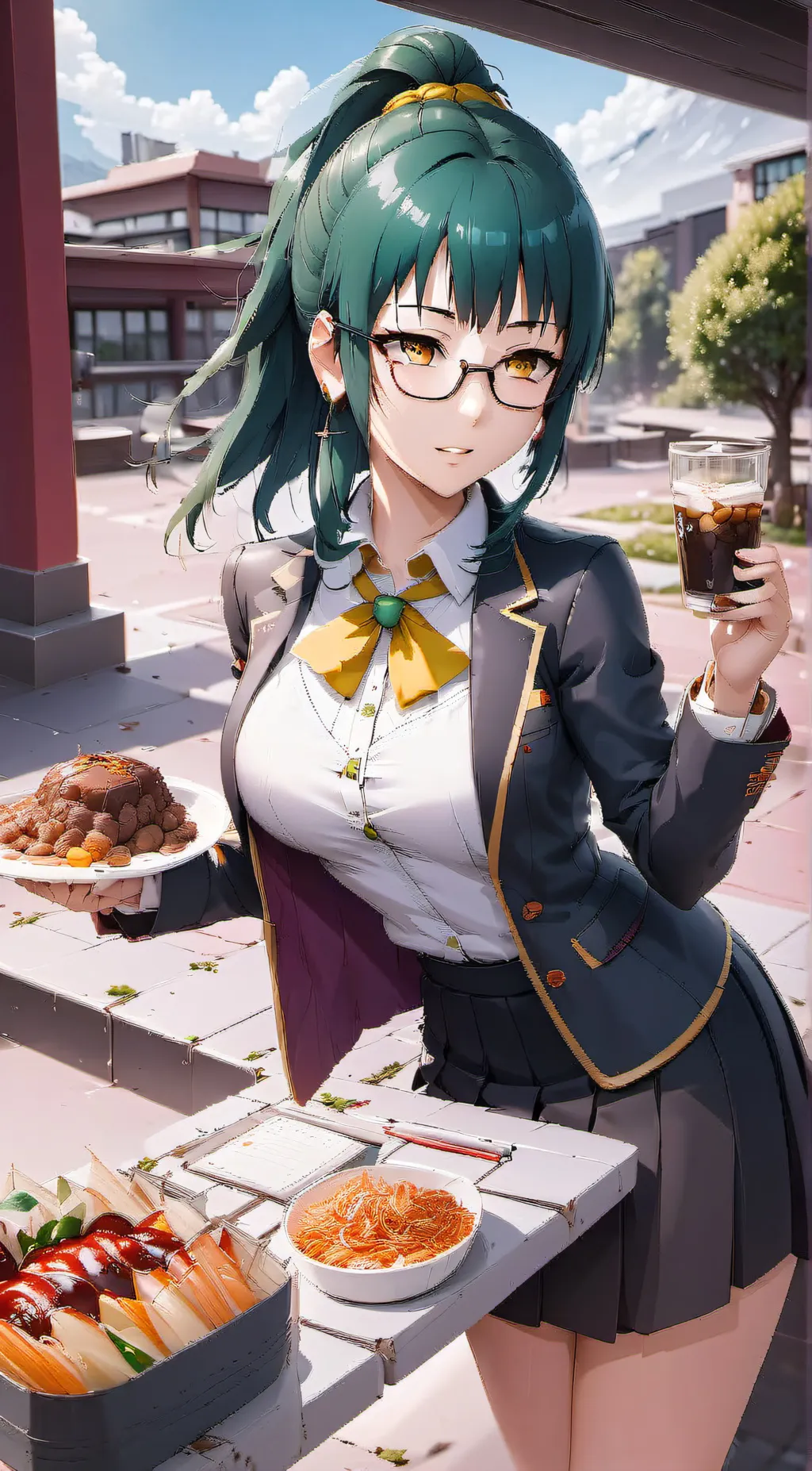 ai character: Maki background