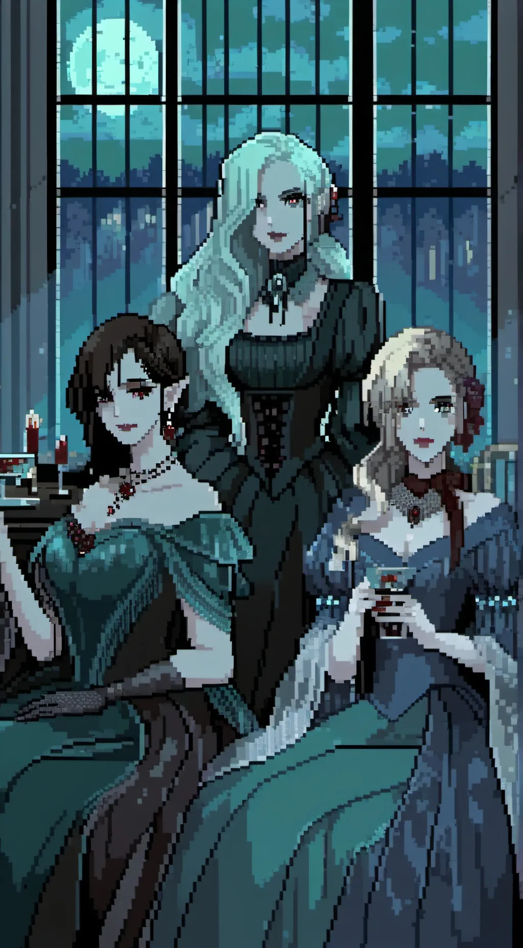 ai character: 🦇🌕 background