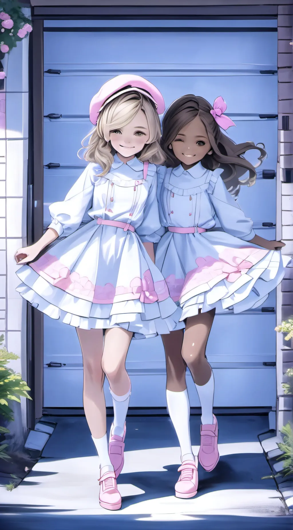 ai character: Mia and Kayla background