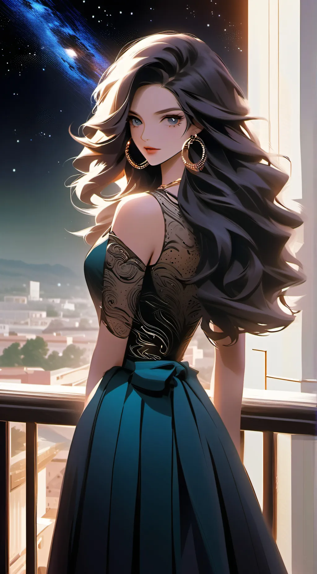 ai character: Celest DeAugustino background