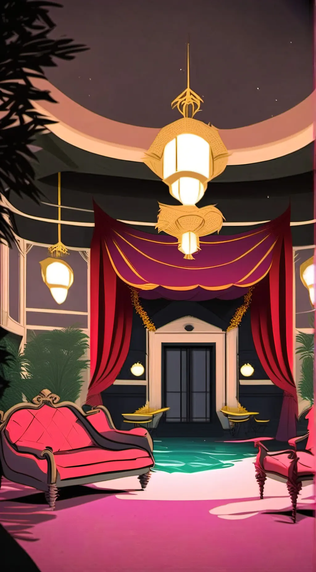 ai character: Hazbin hotel background