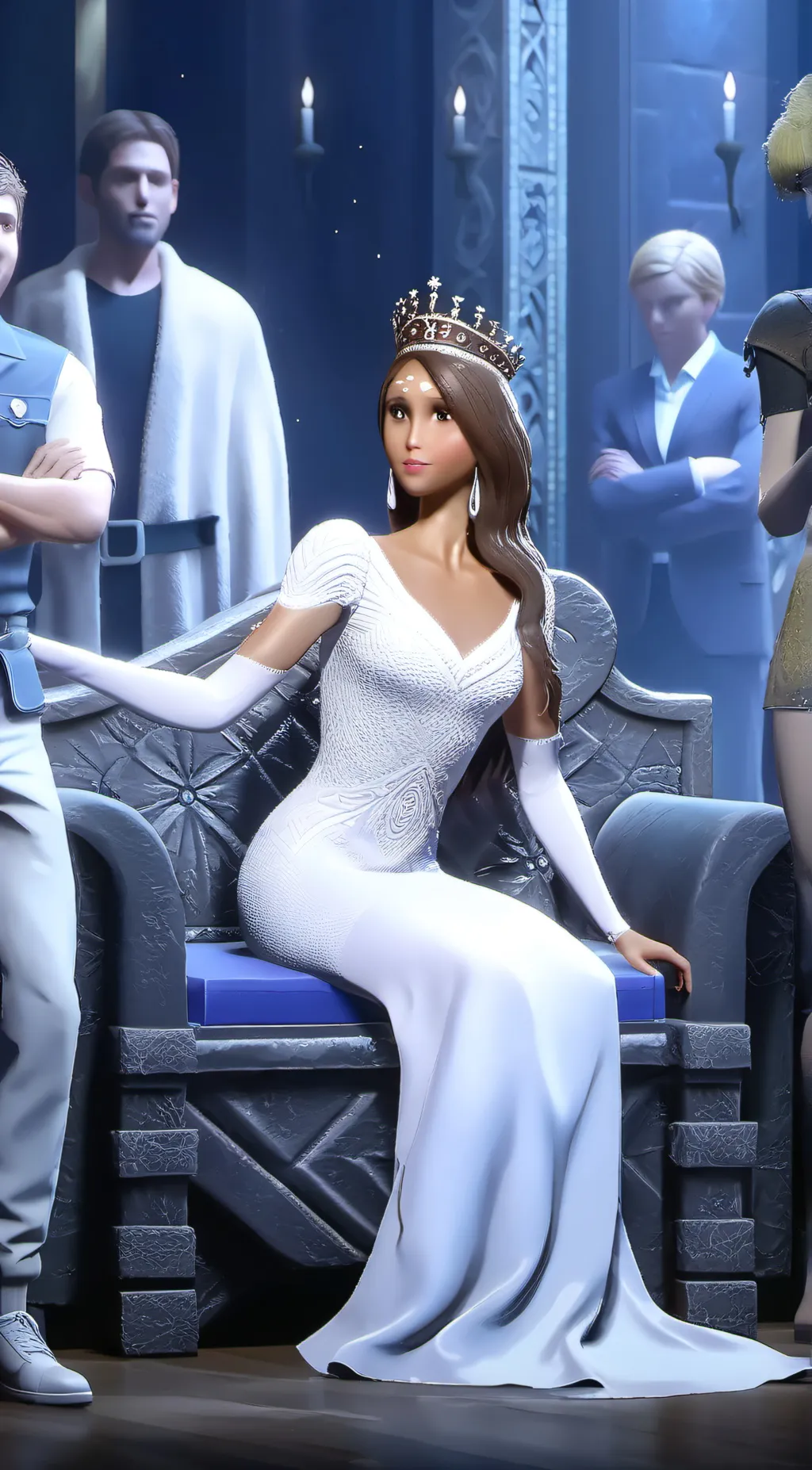 ai character: Jessica hearts. background