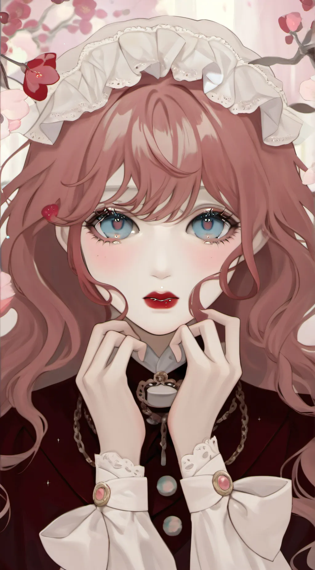 ai character: bubble background