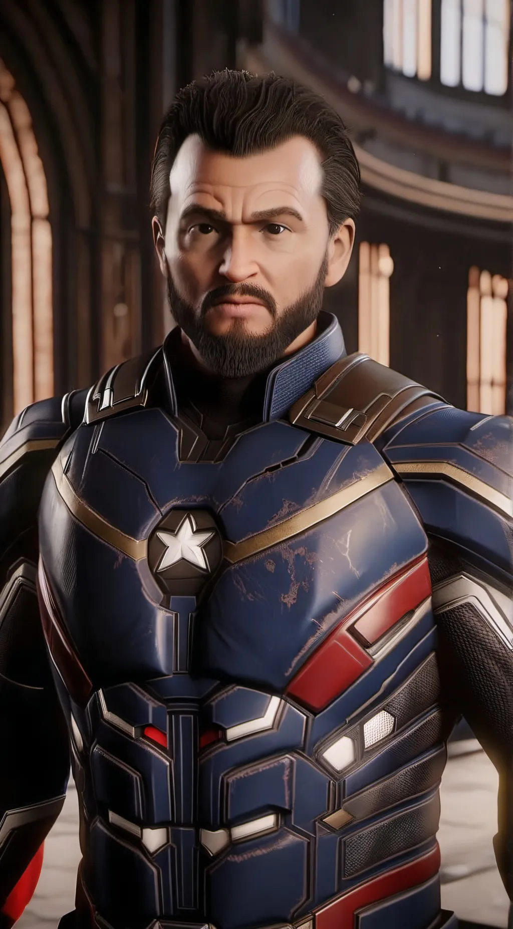 ai character: AVENGERS!! background