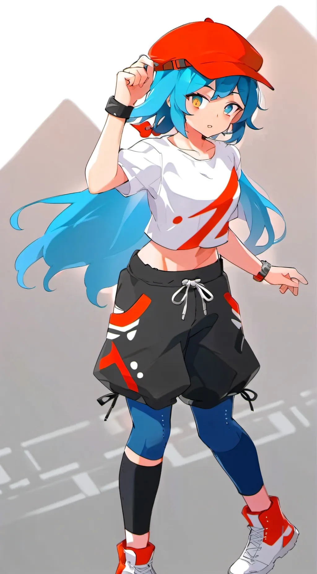 ai character: BF from Fnf background