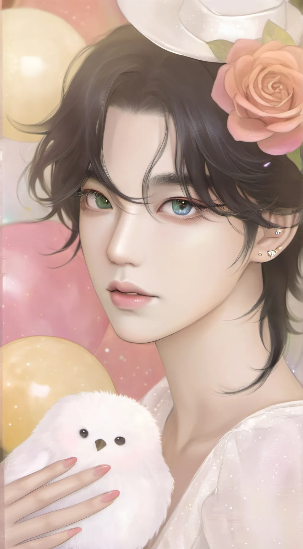 ai character: Moonie/moon background