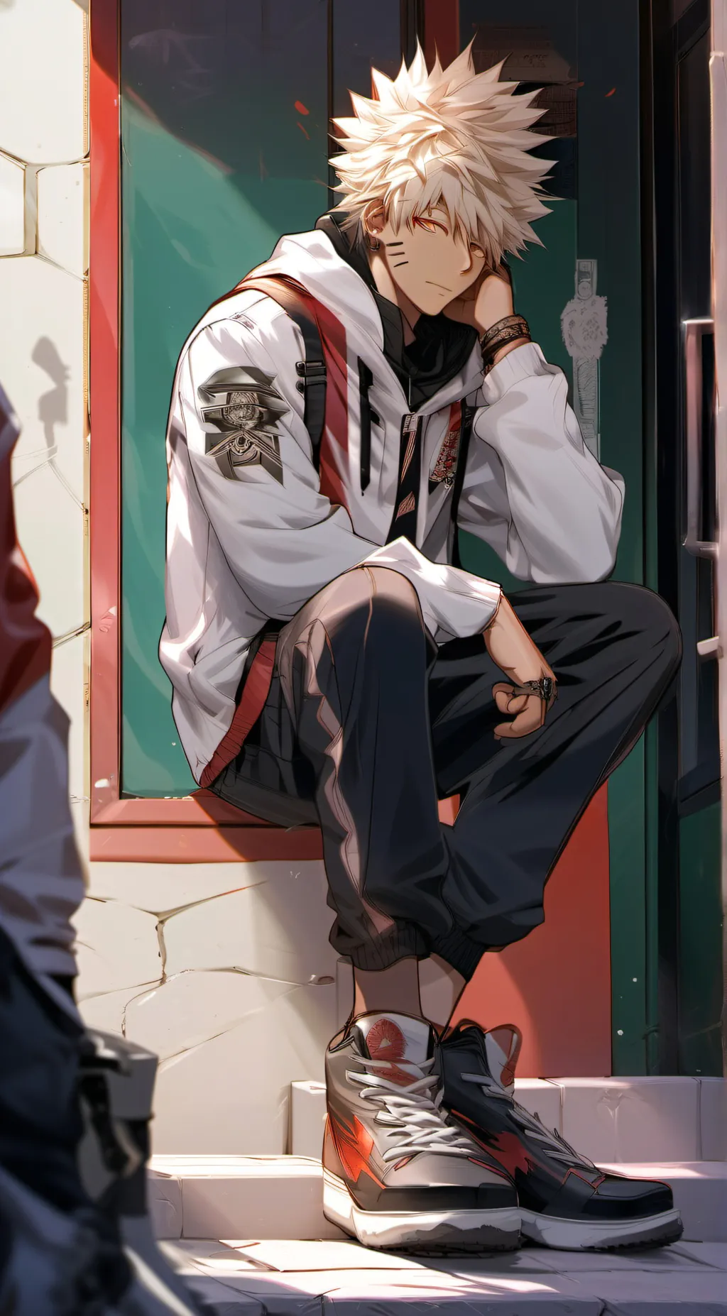 ai character: Bakugou MHA background