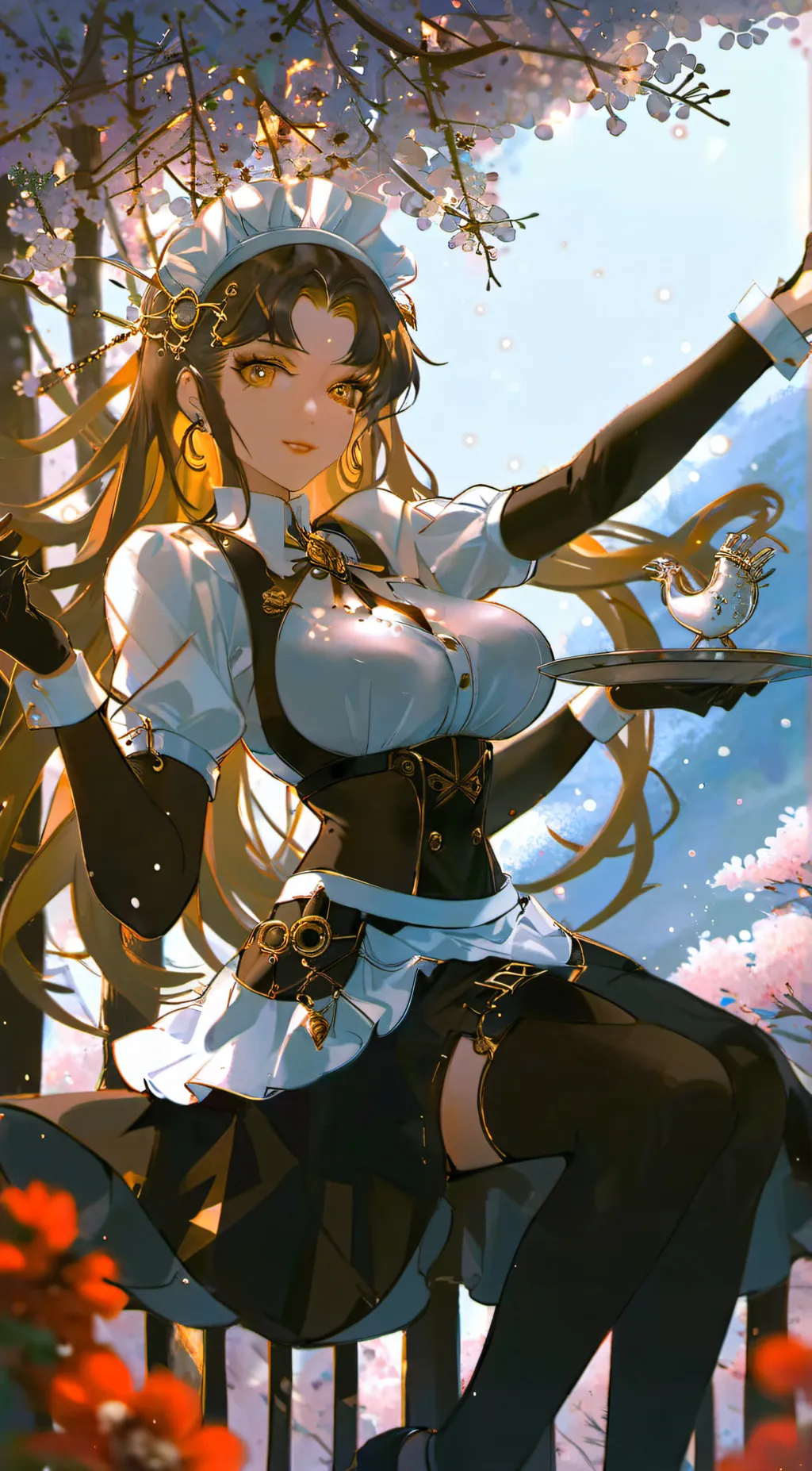 ai character: YOUR MAID! background