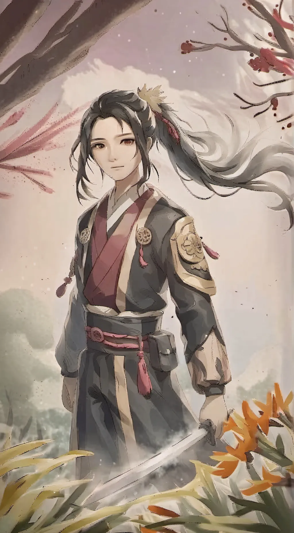 ai character: Demon slayer background