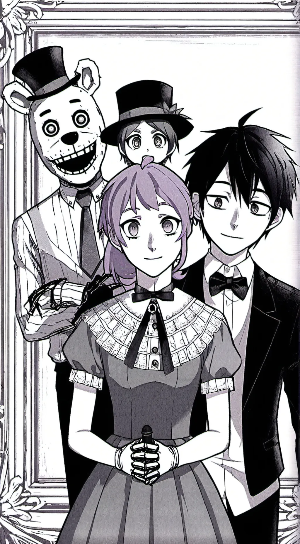 ai character: Afton family x P.P background