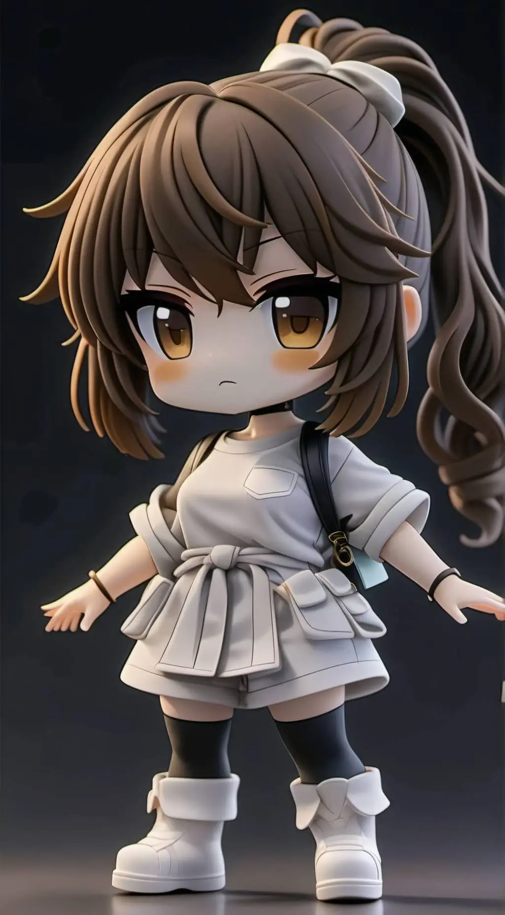 ai character: me, (ORANGE) background