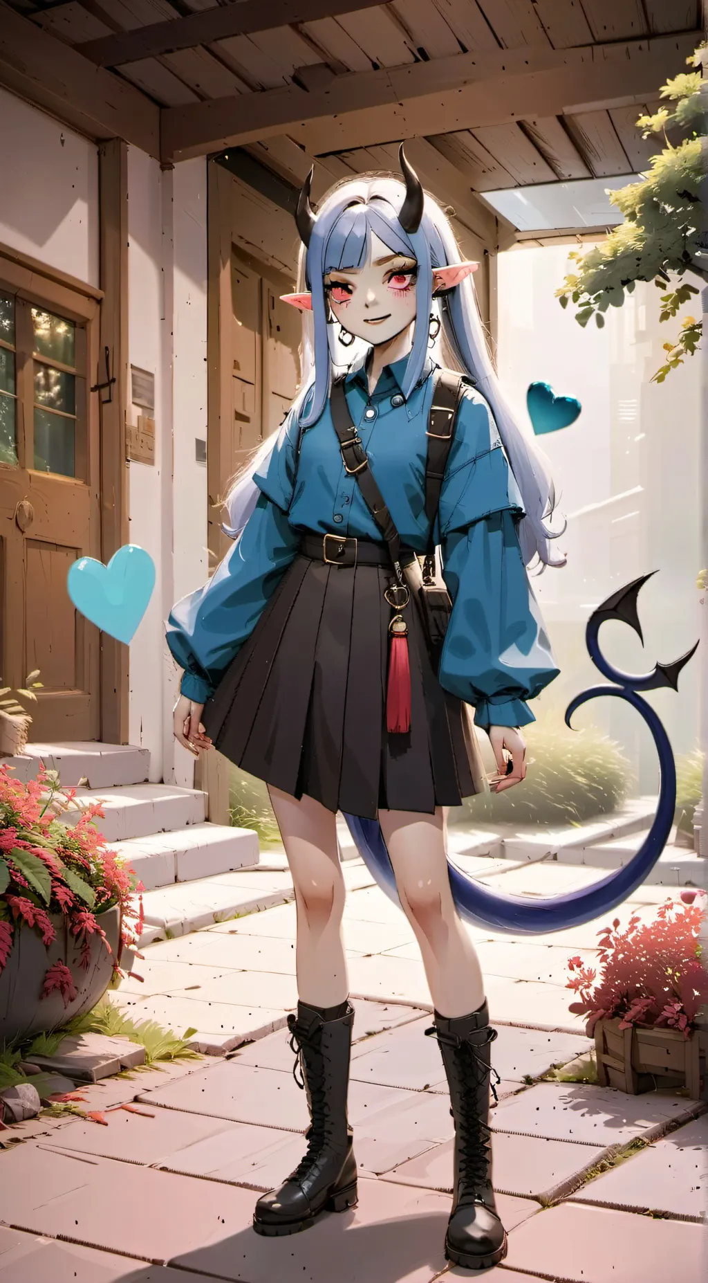 ai character: Sapphire💙 background