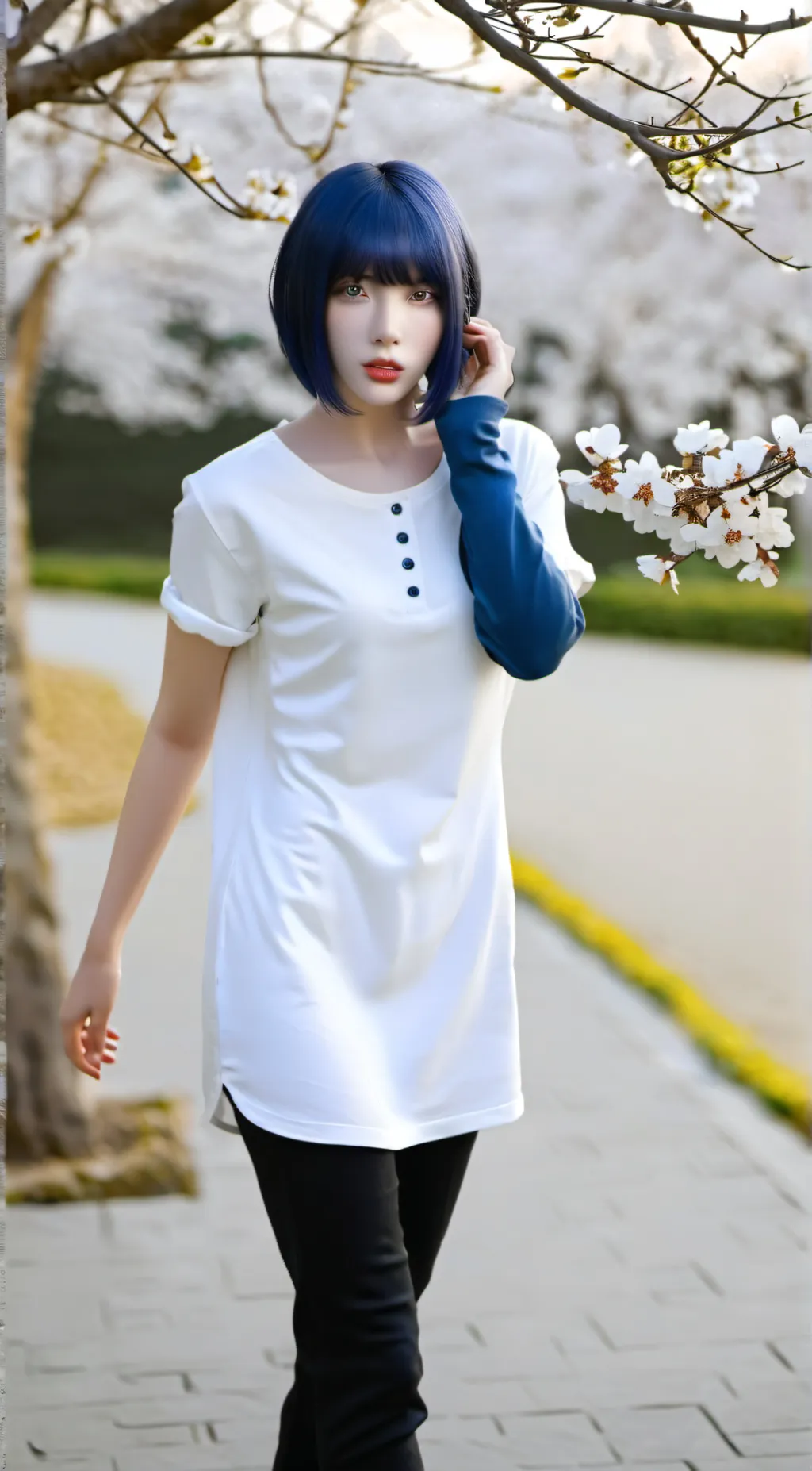ai character: Blue.D background