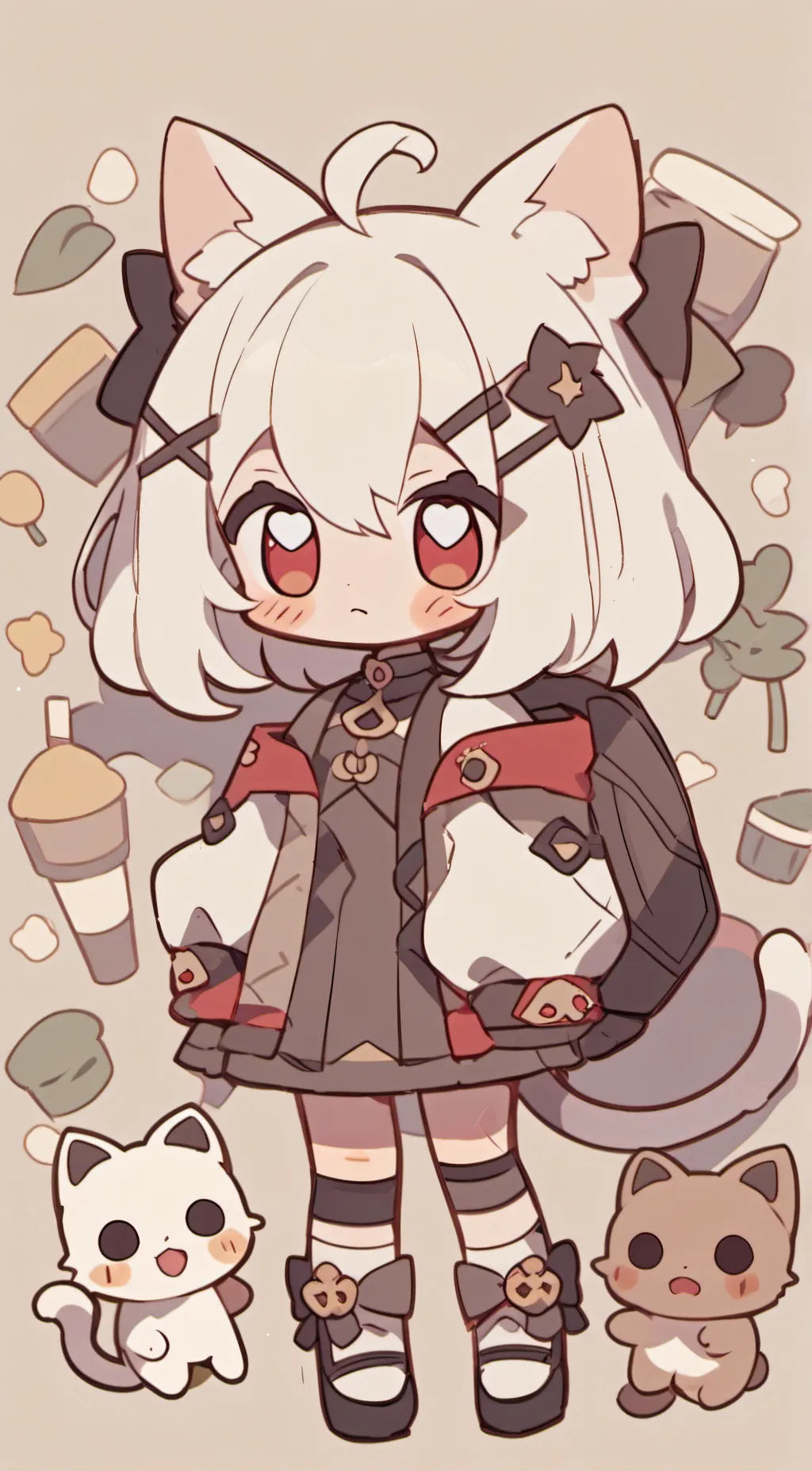 ai character: Meow background