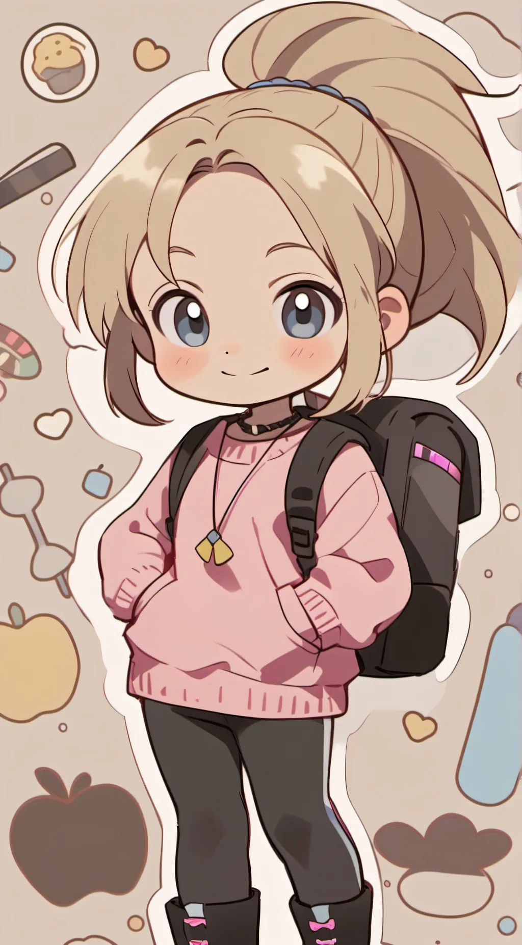 ai character: Teenage gurl  background