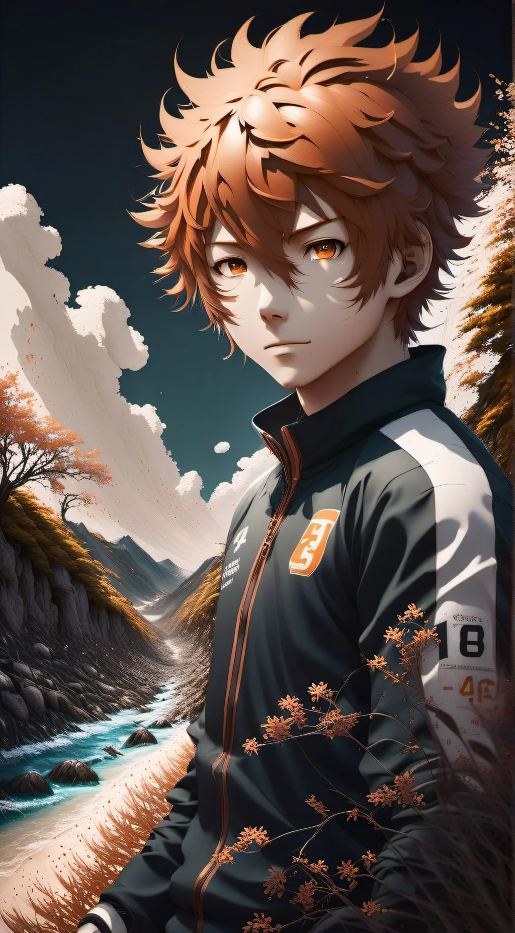 ai character: Hinata Shoyo  background