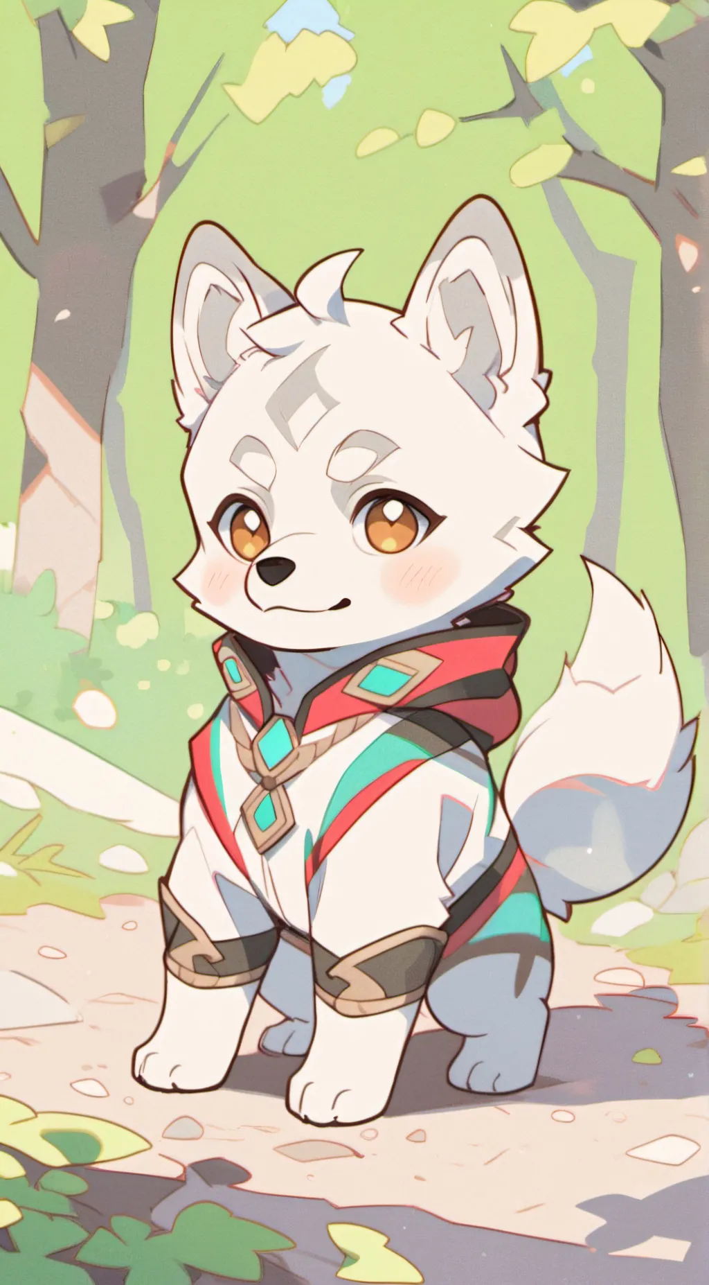 ai character: Moon background