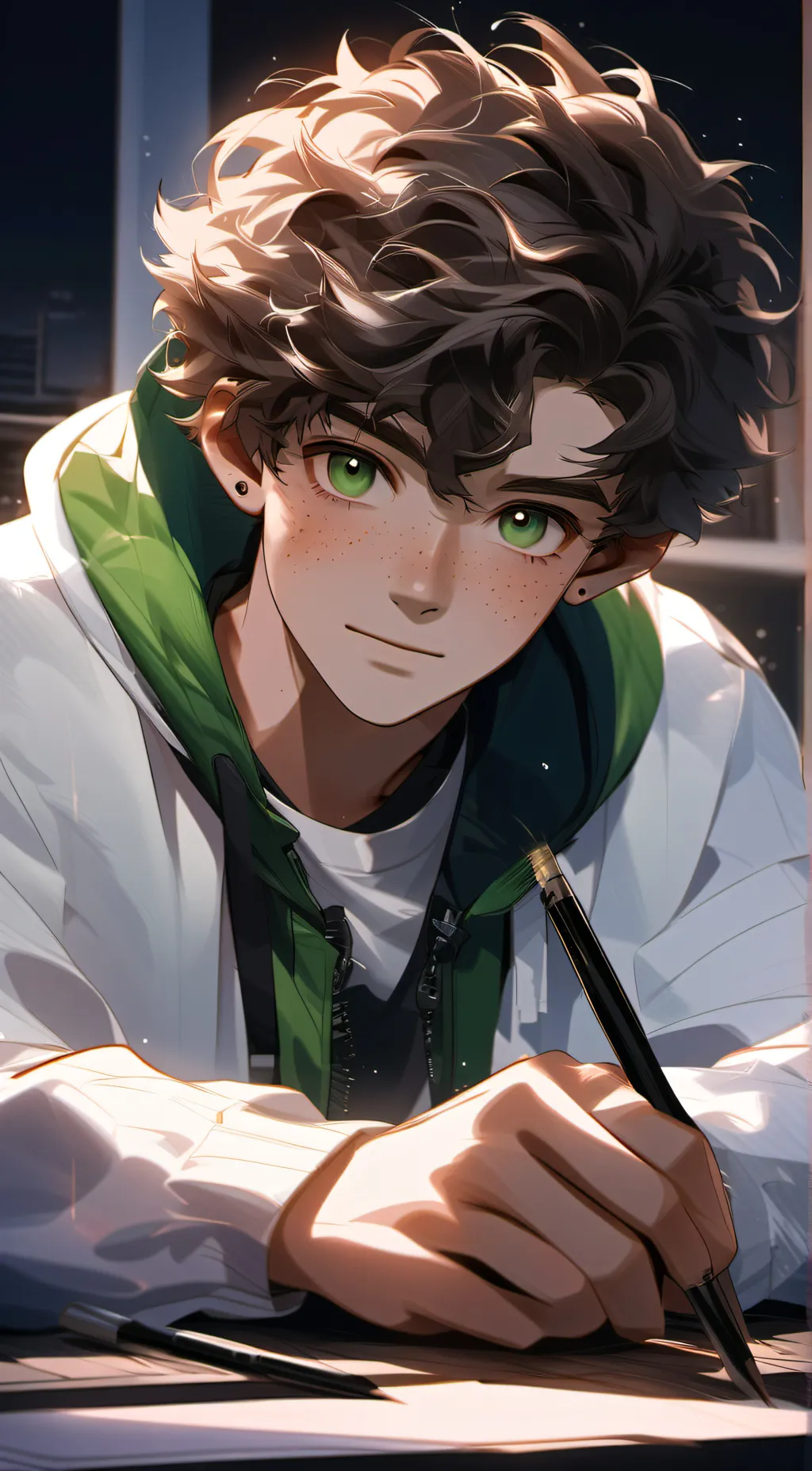 ai character: Adrian background