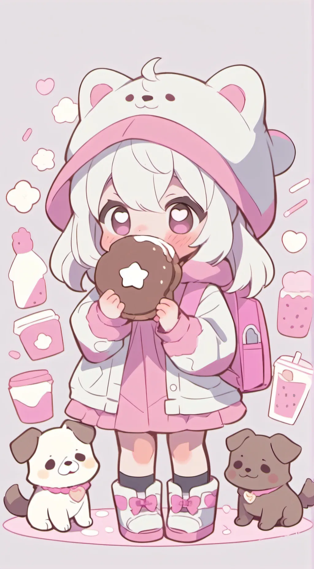 ai character: Smore. background