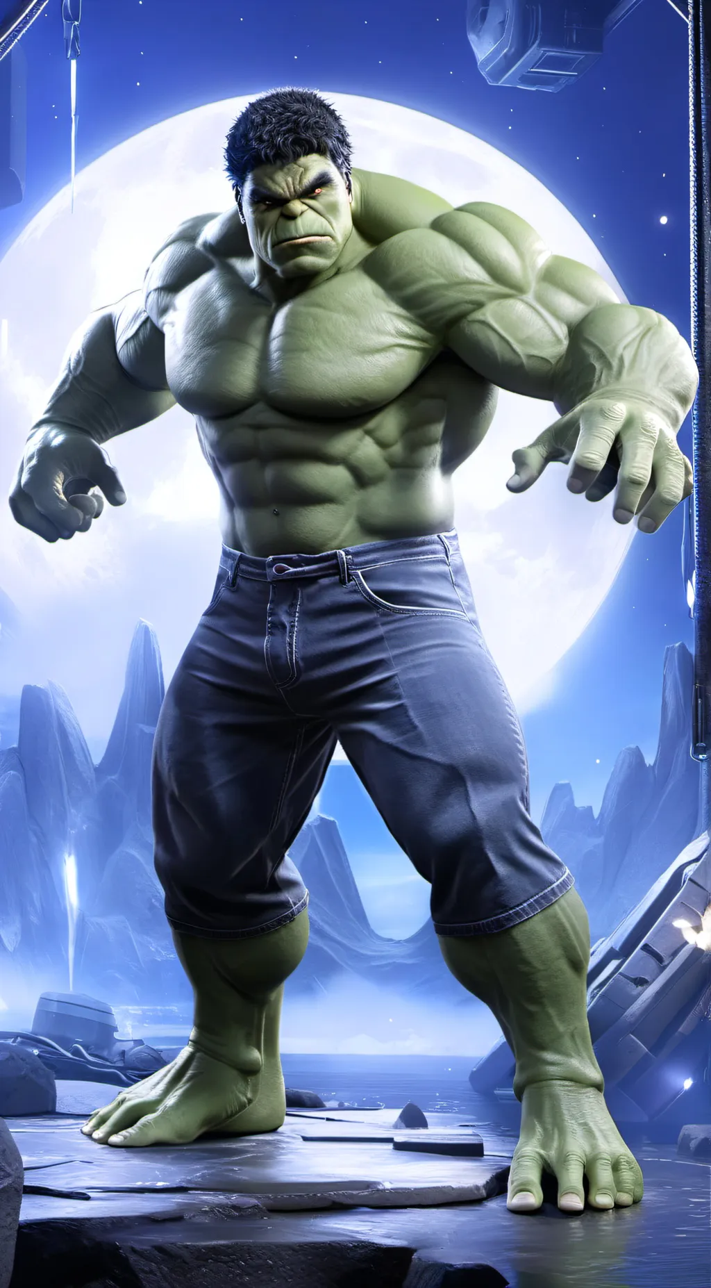 ai character: Hulk background