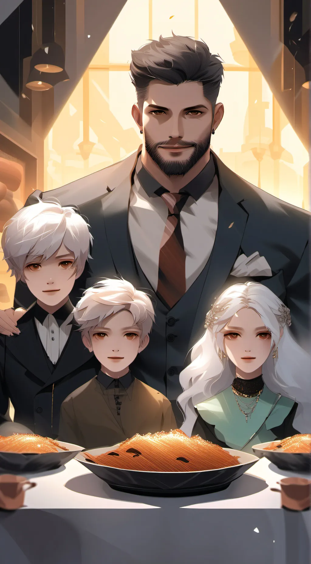 ai character: Afton family  background