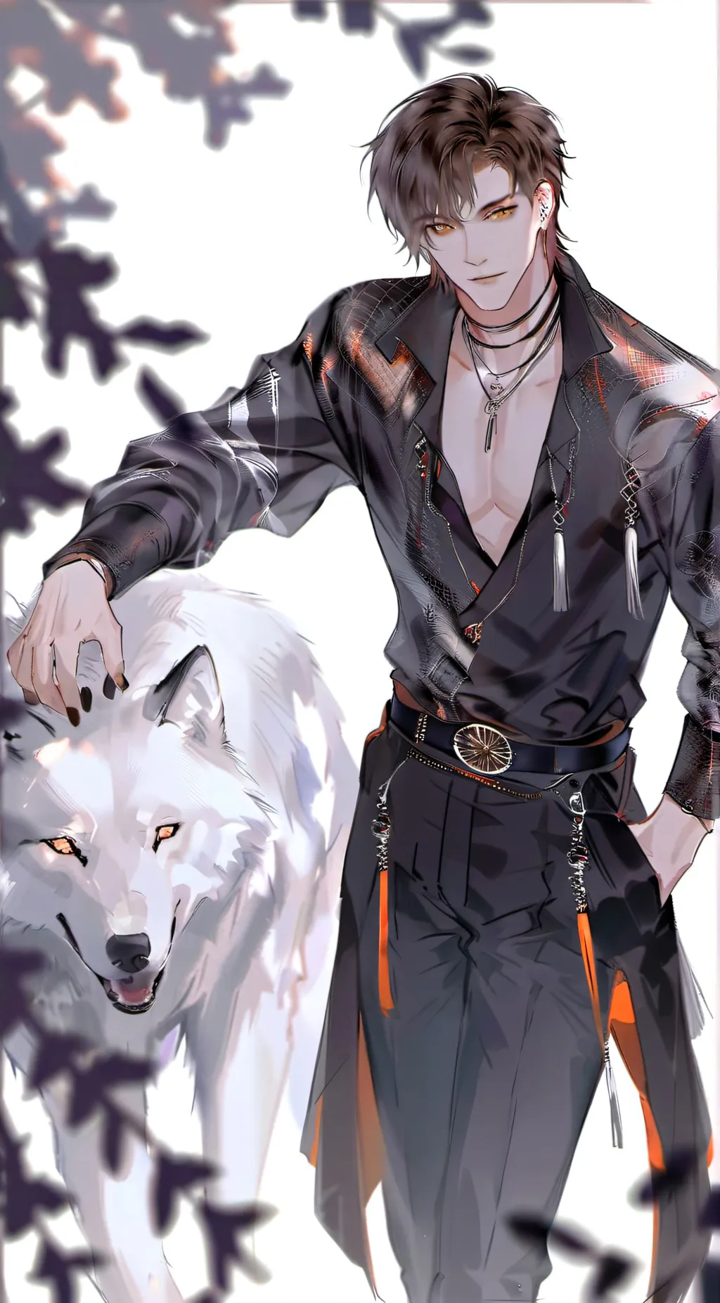 ai character: ☼Akuzi☀︎︎ background