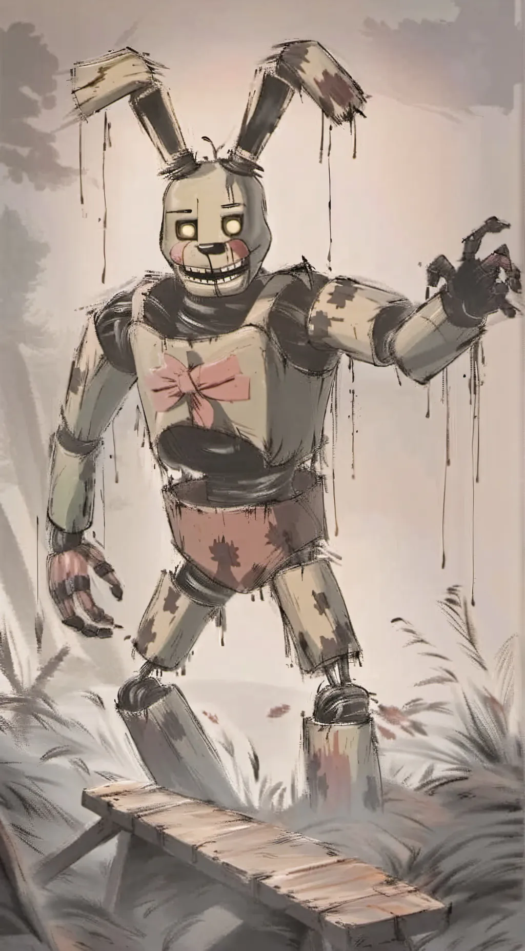 ai character: Springtrap! background