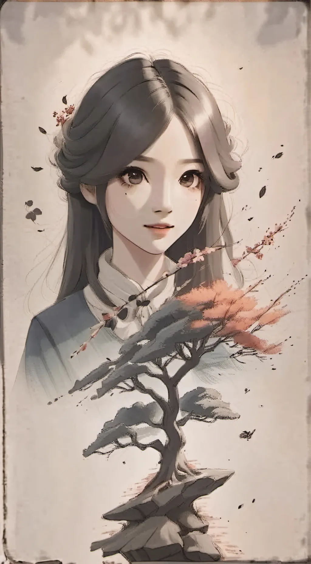 ai character: Rose background